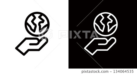 與全球環境保護和永續發展目標相關的圖標 與全球環境保護和永續發展目標相關的圖標 134064535