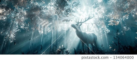 動物 森林 樹林 134064800