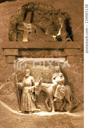 維利奇卡鹽礦的鹽雕,聯合國教科文組織世界遺產 維利奇卡鹽礦的鹽雕,聯合國教科文組織世界遺產 134065136