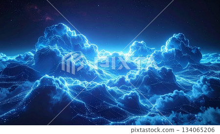 雲端和網路圖示 134065206