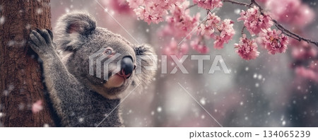 考拉 動物 櫻花 134065239