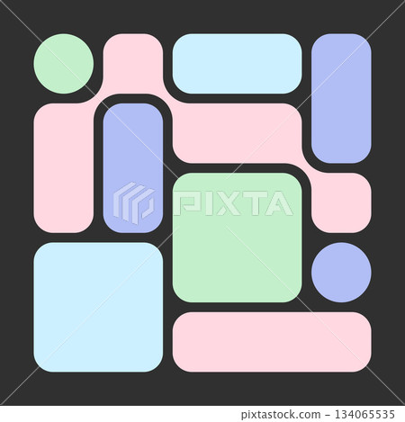Abstract Bento Grid Vector Background With Liquid Bubble And Metaball Shapes. Trendy Futuristic Geometry For Creative Layouts, Covers, And UI Design. Abstract Bento Grid Vector Background With Liquid Bubble And Metaball Shapes. Trendy Futuristic Geometry For Creative Layouts, Covers, And UI Design. 134065535