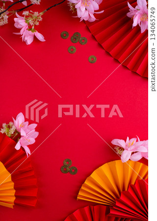 Chinese new year concept. Lunar year of snake 134065749