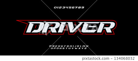 Speed Driver Font Logo Alphabet Vector Racing Letters Modern Typography, Dynamic Typographic Design Title Text, Typo Race Poster Headline, Type Symbol Logotype, Sans Serif Fonts. Vector Typeface. Speed Driver Font Logo Alphabet Vector Racing Letters Modern Typography, Dynamic Typographic Design Title Text, Typo Race Poster Headline, Type Symbol Logotype, Sans Serif Fonts. Vector Typeface. 134068032