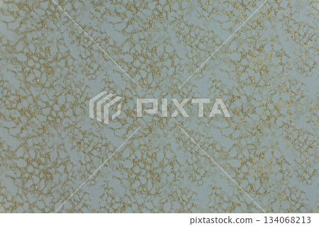 Light Blue Jacquard Background with Golden Lurex Net Pattern Light Blue Jacquard Background with Golden Lurex Net Pattern 134068213