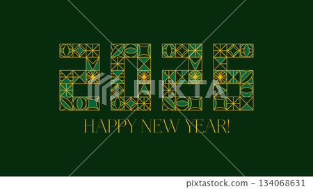 Art Deco 2026 New Year 134068631