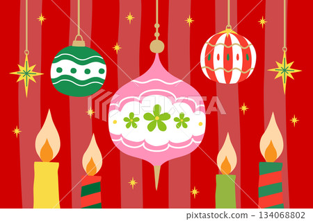 聖誕節假日賀卡插圖向量圖 聖誕節假日賀卡插圖向量圖 134068802