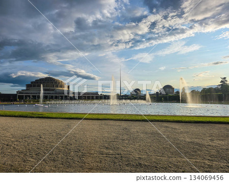 Majestic Fountain Urban Oasis in the City Center Majestic Fountain Urban Oasis in the City Center 134069456