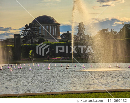 Majestic Fountain Urban Oasis in the City Center Majestic Fountain Urban Oasis in the City Center 134069482