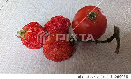 tomato textures closeup, an artistic closeup showcasing dried and fresh tomatoes with textured tomato textures closeup, an artistic closeup showcasing dried and fresh tomatoes with textured 134069688