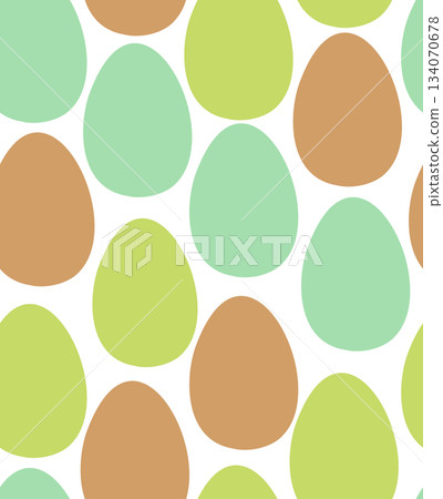 Seamless Easter egg background. hand drawn. Not AI, Vector illustration. Seamless Easter egg background. hand drawn. Not AI, Vector illustration. 134070678