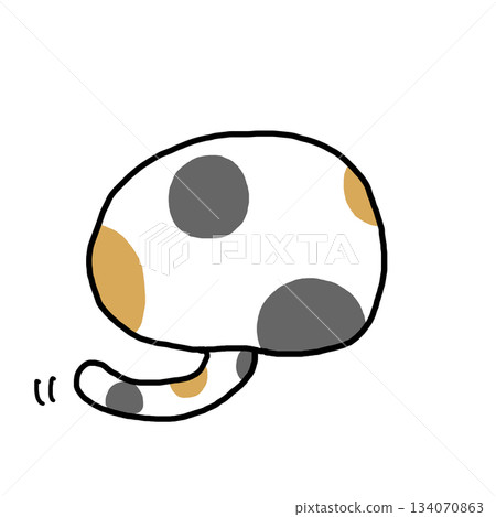 Back view of cat 134070863