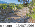 Theater ruins in the ancient city of Phaselis, Antalya province. Turkey. 134071566