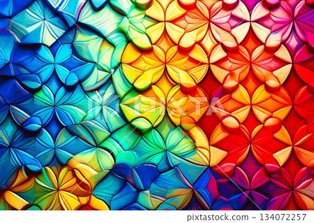 彩色瓷磚圖案 134072257