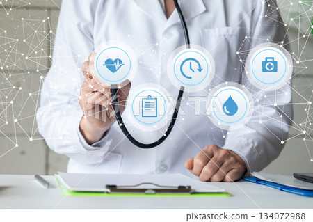 Digital healthcare ongoing. 134072988