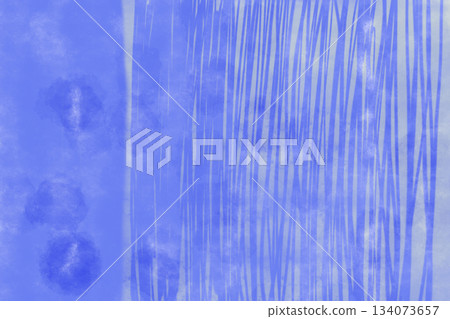 Illustration material: Yellow faded on a dark blue background (Japanese modern image) 134073657