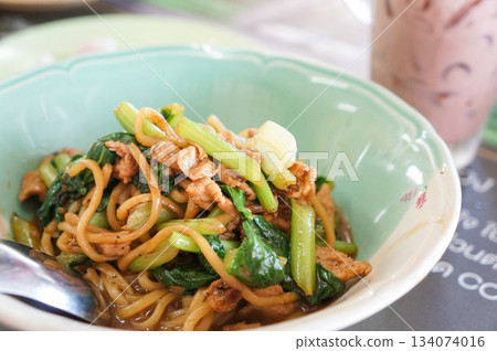 Fried noodles served at a restaurant in Phuket Fried noodles served at a restaurant in Phuket 134074016