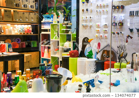 Inside the store, which sells a variety of cute miscellaneous goods 134074077