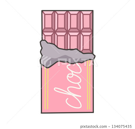 巧克力棒（草莓口味）插圖 134075435