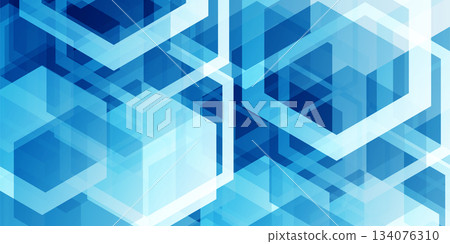 Blue technology digital pattern background 134076310