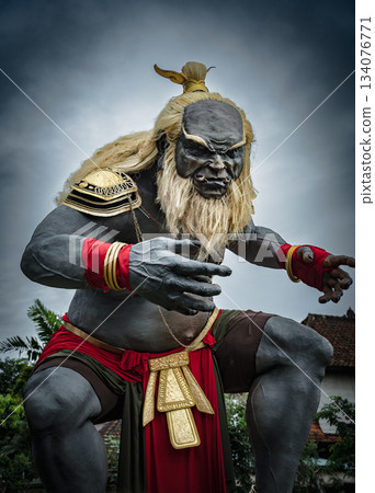 峇裡島傳統活動 Ogoh-Ogoh 的場景 134076771