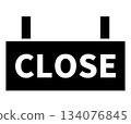 Simple CLOSE rhino icon black 134076845