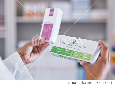 Doctor, hands and pharmacy drugs for healthcare prescription, diagnosis or cure for illness or pain. Hand of medical professional or pharmacist with medicine, pills or medication for health insurance Doctor, hands and pharmacy drugs for healthcare prescription, diagnosis or cure for illness or pain. Hand of medical professional or pharmacist with medicine, pills or medication for health insurance 134076881