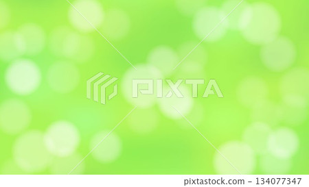 Green abstract background illustration of sunlight filtering through the trees (16:9) 134077347