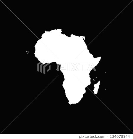"Africa" Icon series in the shape of silhouettes of countries around the world. 134078544