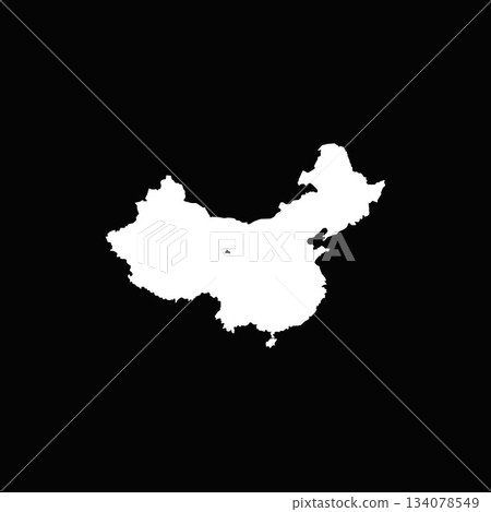 "People's Republic of China" Icon series in the shape of the silhouette of a country in the world. "People's Republic of China" Icon series in the shape of the silhouette of a country in the world. 134078549
