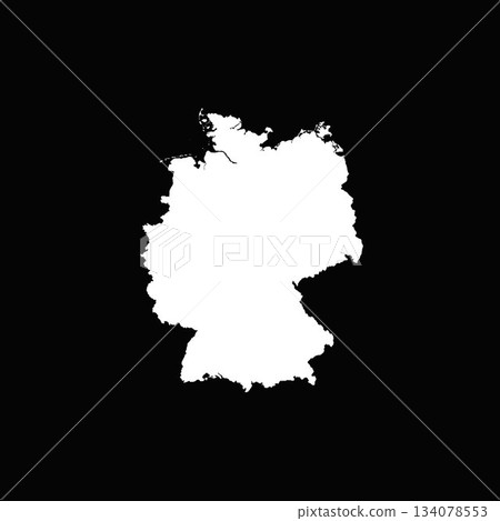 "Germany" Icon series in the shape of the silhouette of a country in the world. 134078553