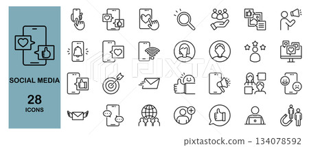 社群媒體圖示集 134078592