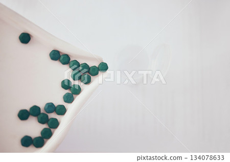 Medicine, container or organize pills for medical correct dose, inventory or pharmaceutical management. Closeup of healthcare tablets, pharmacy products background or retail store drugs distribution Medicine, container or organize pills for medical correct dose, inventory or pharmaceutical management. Closeup of healthcare tablets, pharmacy products background or retail store drugs distribution 134078633