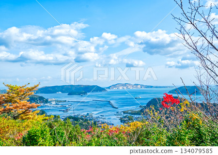 View of the Seto Inland Sea and port town from Boze Island (Ieshima Islands, Himeji City, Hyogo Prefecture) View of the Seto Inland Sea and port town from Boze Island (Ieshima Islands, Himeji City, Hyogo Prefecture) 134079585