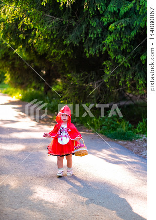 Little Red Riding Hood, the beloved character from the famous fairy tale Little Red Riding Hood, the beloved character from the famous fairy tale 134080067