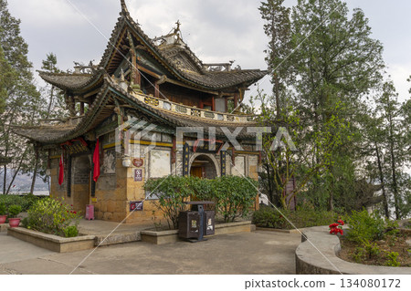 Guanyin Pavilion at The Dali Tianjing Pavilion Scenic Area in Dali, China Guanyin Pavilion at The Dali Tianjing Pavilion Scenic Area in Dali, China 134080172