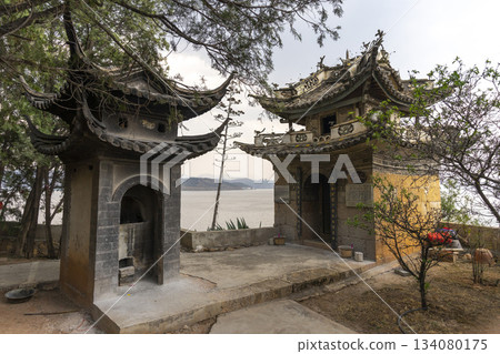 Guanyin Pavilion at The Dali Tianjing Pavilion Scenic Area in Dali, China Guanyin Pavilion at The Dali Tianjing Pavilion Scenic Area in Dali, China 134080175
