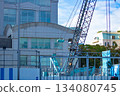 Crane at a construction site in Aoyama, Minato Ward [Construction image] 134080745
