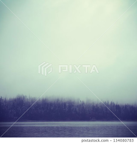 Scenic view of lake against sky 134080783