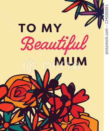 Vector for mom's celebration Vector for mom's celebration 134080861