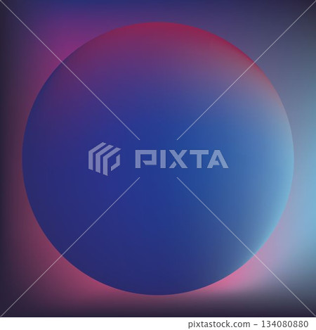 3D image of blue sphere against colored background 3D image of blue sphere against colored background 134080880