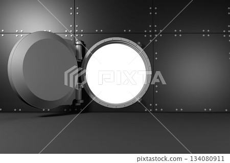 Digitally generated wide opened safe Digitally generated wide opened safe 134080911