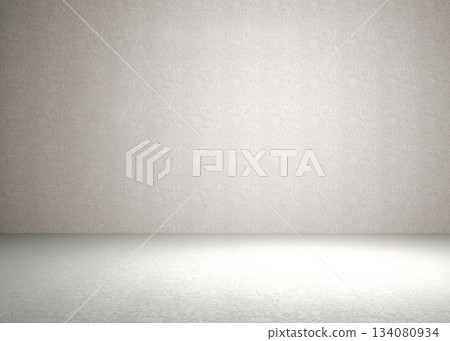 Empty interior studio is showing minimal flat illustration with light gray textured wall and floor Empty interior studio is showing minimal flat illustration with light gray textured wall and floor 134080934