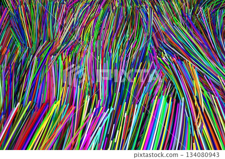 Multi colored fiber optics Multi colored fiber optics 134080943