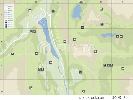 Close-up of world map structure Close-up of world map structure 134081203