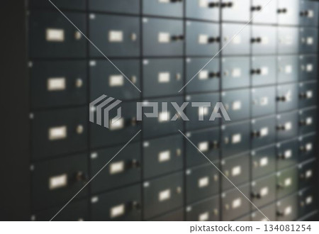 Full frame of security lockers Full frame of security lockers 134081254