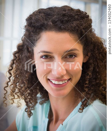 Smiling casual businesswoman Smiling casual businesswoman 134082460