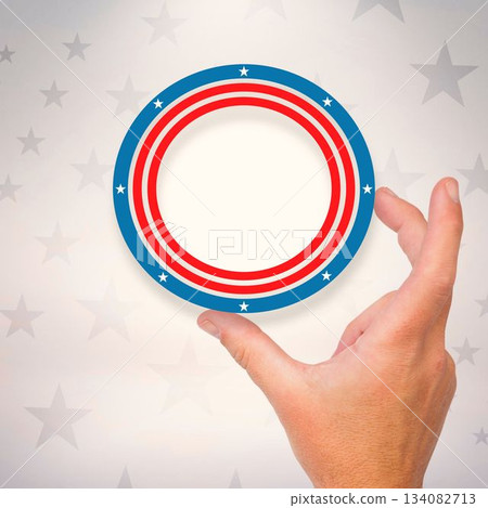 Digitally generated image of circular ring Digitally generated image of circular ring 134082713