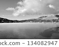 Lake Shirakaba in winter 134082947