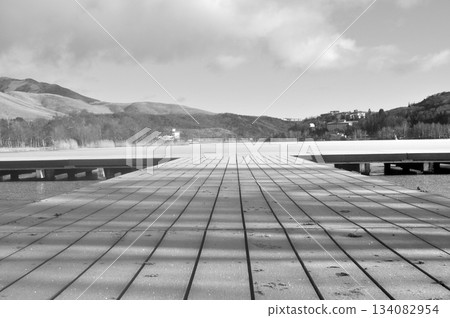 Shirakaba湖在冬天 Shirakaba湖在冬天 134082954